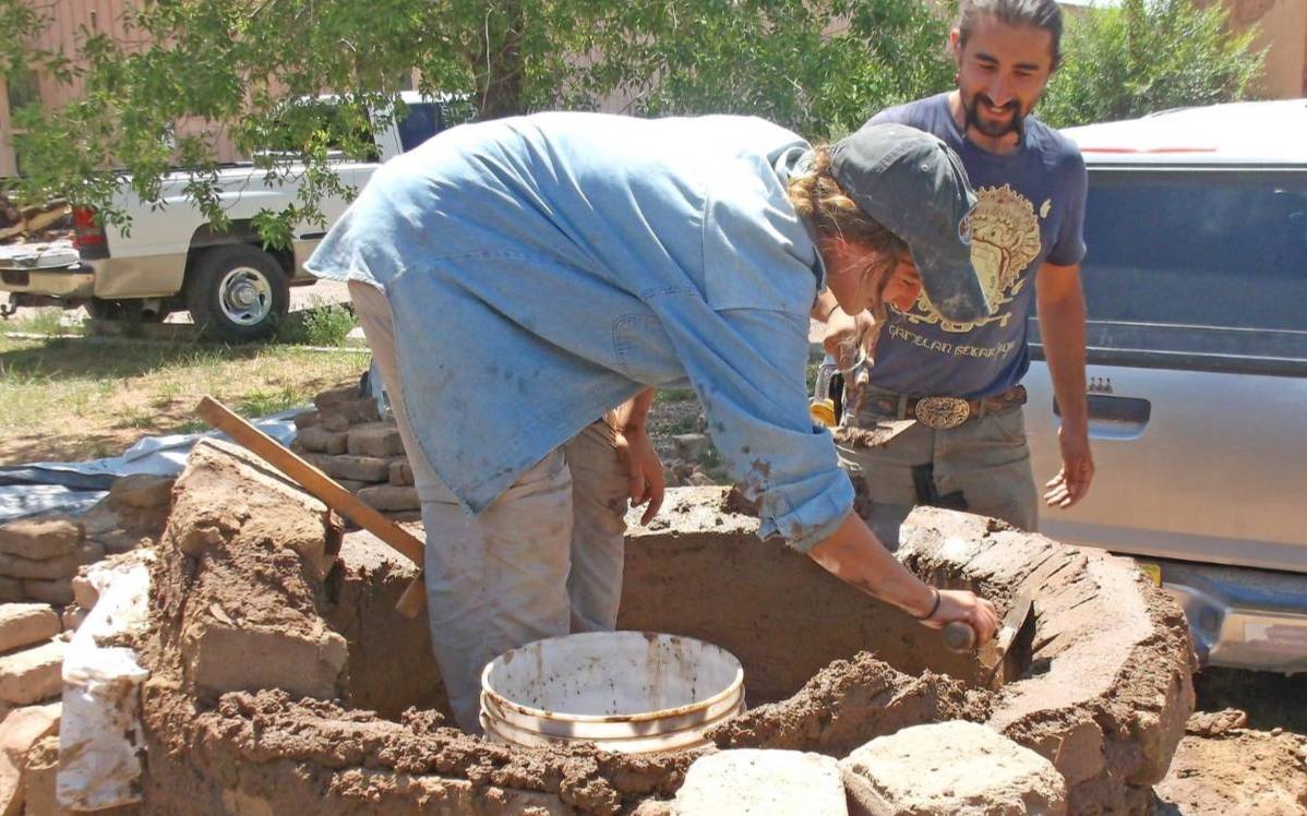 Continuing Education's Horno Construction course at the El Rito